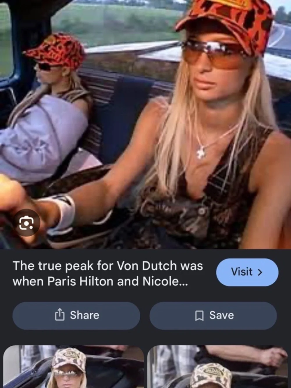NWT Von Dutch Orange Camo Trucker Hat Adjustable The Simple Life Y2K 2000s